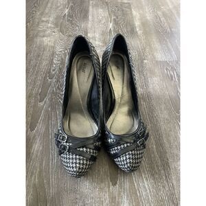 APT 9 Plaid stiletto With Patent Leather‎ shoes S-98